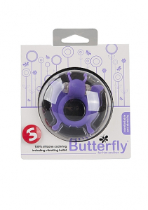 Виброкольцо Butterfly - Purple SH-SLI004