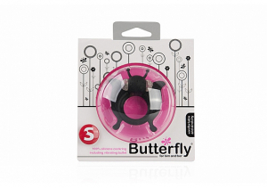 Виброкольцо Butterfly - Black SH-SLI005