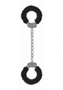 Кандалы Beginner's Legcuffs Furry Black SH-OU007BLK