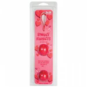 Вагинальные шарики из силикона Sweet Hearts Duo Loveballs Red 9609TJ
