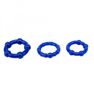 Набор Эрекционных Колец Beaded Cock Rings - Blue CN-330300013