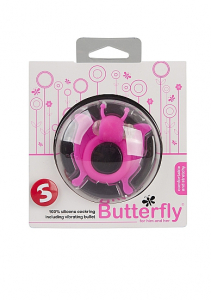 Виброкольцо Butterfly - Pink SH-SLI003
