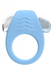 Эрекционное кольцо с вибрацией STYLISH SOFT TOUCH C-RING BLUE 11474LV