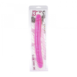 Фаллоимитатор двухголовый DOUBLE DONG PINK CLEAR SOFT 06-214SC