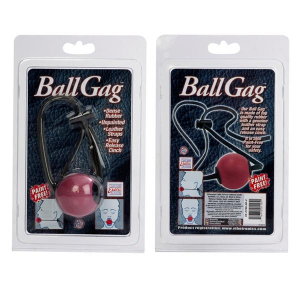Кляп на ремешках Ball Gag-Red 2740-00CDSE