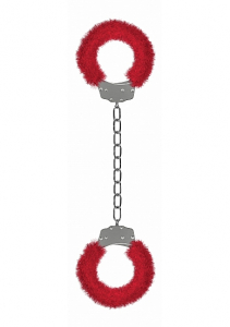 Кандалы Beginner's Legcuffs Furry Red SH-OU007RED