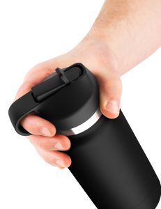Мастурбатор Fap Flask Thrill Seeker Discreet Stroker - Black Bottle - Frosted Pipedream RD62920PD