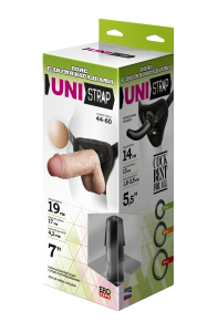 Страпон с двумя насадками UNI strap 7