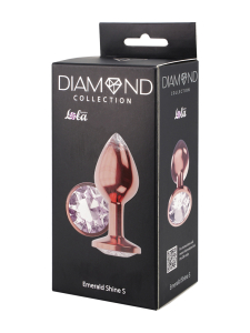 Анальная Пробка Diamond Moonstone Shine S Розовое Золото 4021-01lola