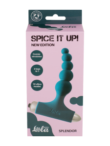 Анальная пробка с вибрацией Spice it up New Edition Splendor Dark green 8017-02lola