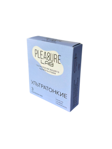 Презервативы ультратонкие Pleasure Lab 3 шт 6681lab