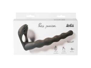 Вибронасадка для Двойного Проникновения Pure Passion Farnell Black 1203-01lola