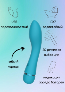 Перезаряжаемый вибратор Fantasy Whaley Blue 7911-03lola