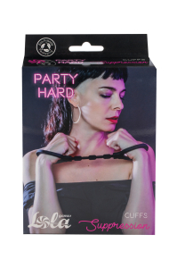 Силиконовые наручники Party Hard Suppression Balck 1167-01lola