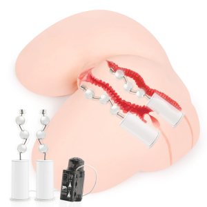 Мастурбатор полуторс Hanna 002 Real Hips телесный TPE с вибрацией KOKOS M01-003-11DHV