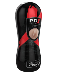 Мастурбатор с вибрацией PDX ELITE Vibrating Pussy Stroker Pipedream RD521PD
