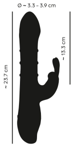 Вибратор Кролик с 3 подвижными кольцами 5402042ON