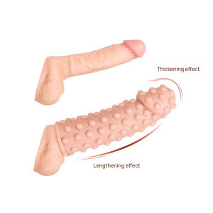 Насадка Extreme Sleeve ES.002 с бугорками телесная TPR KOKOS ES-002-M