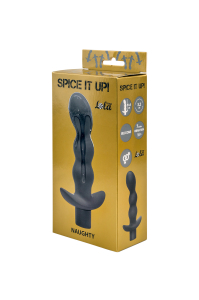 Анальная пробка с вибрацией Spice it up Naughty Dark Grey 8012-02Lola