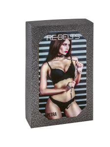 Ошейник черный с цепью Petra Black 7730rebelts