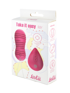 Виброшарики с циркуляцией на пульте управления Take it Easy Ray Pink 9021-10lola