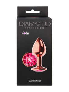 Анальная Пробка Diamond Quartz Shine S Розовое Золото 4023-01lola