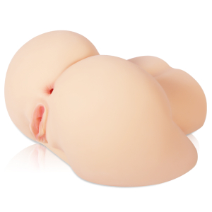 Мастурбатор Oknyeo полуторс вагина и анус с вибрацией телесный KOKOS M03-002-01V