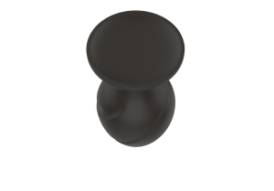 Силиконовая анальная пробка черная M (7.2*3.5cm) 3305-02