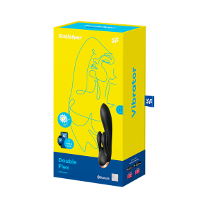 Вибратор Satisfyer Double Flex Connect App black 002583SA