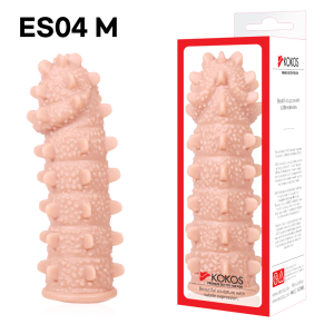 Насадка на пенис Extreme Sleeve с шипами телесная KOKOS ES-004-M