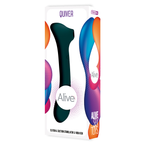 Вакуумный стимулятор New Quiver Teal 11255AL
