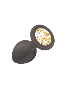 Анальная пробка Emotions Cutie Small Black golden crystall 4011-07Lola