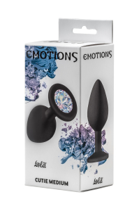 Анальная пробка Emotions Cutie Medium Black moonstone crystal 4012-08Lola