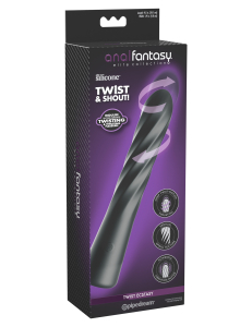 Анальный вибростимулятор с вращением и фрикциями Twist Ecstasy 480023PD