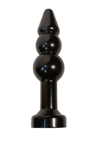 Пробка металл фигурная елочка черная с синим стразом 11,2х2,9см 47432-3MM