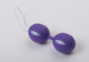 Вагинальные шарики фиолетово-белые 47072-MM