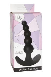 Анальная пробка Bubbles Anal Plug Black 5001-03lola