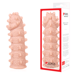 Насадка на пенис Extreme Sleeve с шипами телесная KOKOS ES-004-M