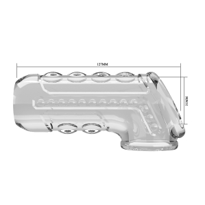 Прозрачная насадка на пенис BI-026267M