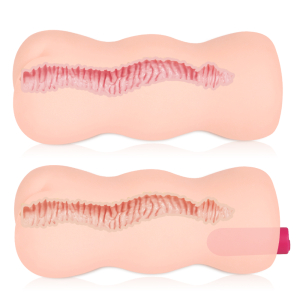 Мастурбатор TONGGGO 2 телесный TPR 10 режимов вибрации KOKOS M03-001-10V