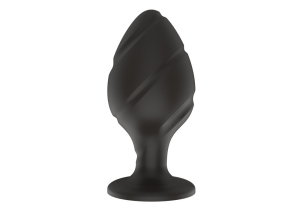 Силиконовая анальная пробка черная M (7.2*3.5cm) 3305-02
