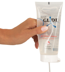 Лубрикант на водной основе Just Glide Strawberry с ароматом клубники, 200мл 628824JG