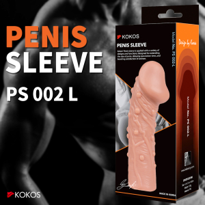 Насадка реалистичная Penis Sleeve телесная TPE KOKOS PS-002-L