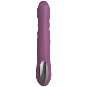 Силиконовый вибратор с эффектом фрикций Purple SW3028