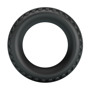 Эрекционное кольцо из силикона растягивающееся черное CRAZY BULL BI-210244