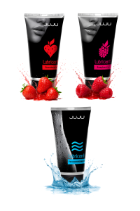 Сет лубрикантов JUJU: увлажняющий, клубника, малина, 3х50ml 806JU