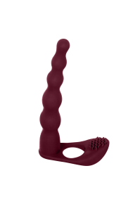 Вибронасадка для Двойного Проникновения Pure Passion Farnell Wine Red 1203-02lola
