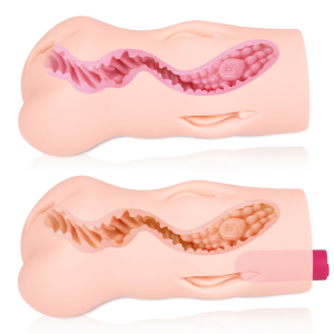 Мастурбатор Dream 18 с вибрацией телесный TPR KOKOS M03-001-05V