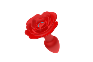 Анальный стимулятор с вибрацией в форме розы SW2033