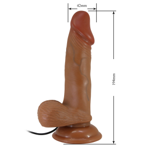 Вибратор с подвижной кожей Pretty Love BW-008108ZR-1